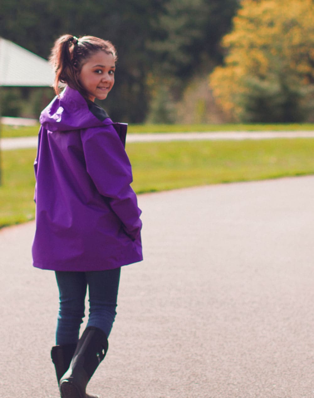KID’S CORE RAIN JACKET GALAXY PURPLE
