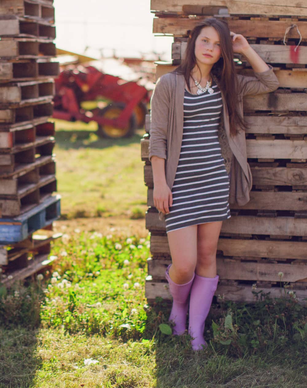 WOMEN’S RAIN BOOTS – OXBOW LAVENDERBEIGE