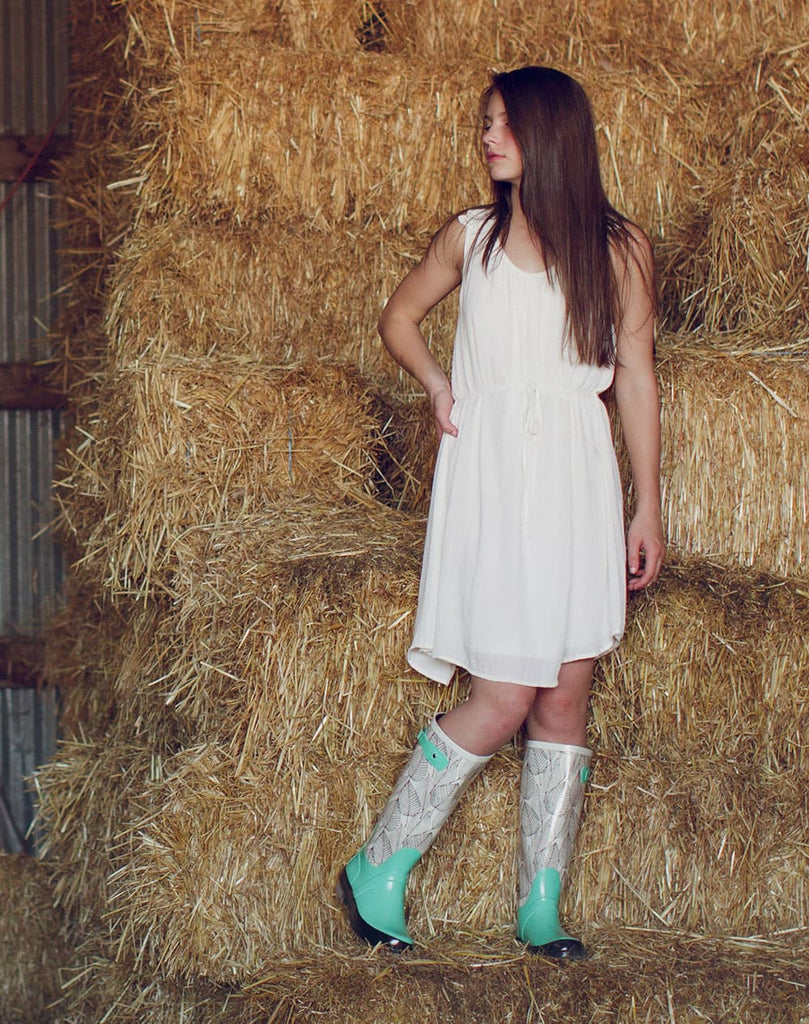 WOMEN’S RAIN BOOTS – MONUMENTA MINT LEAF