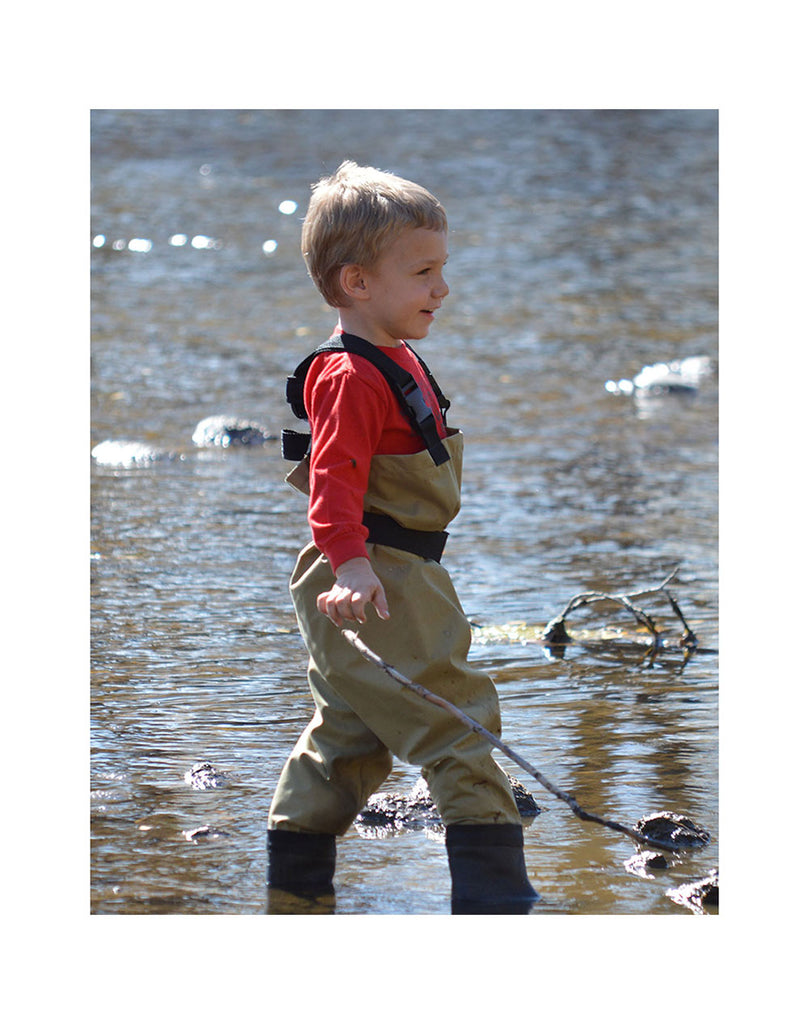 Children's Breathable Waders, Tan