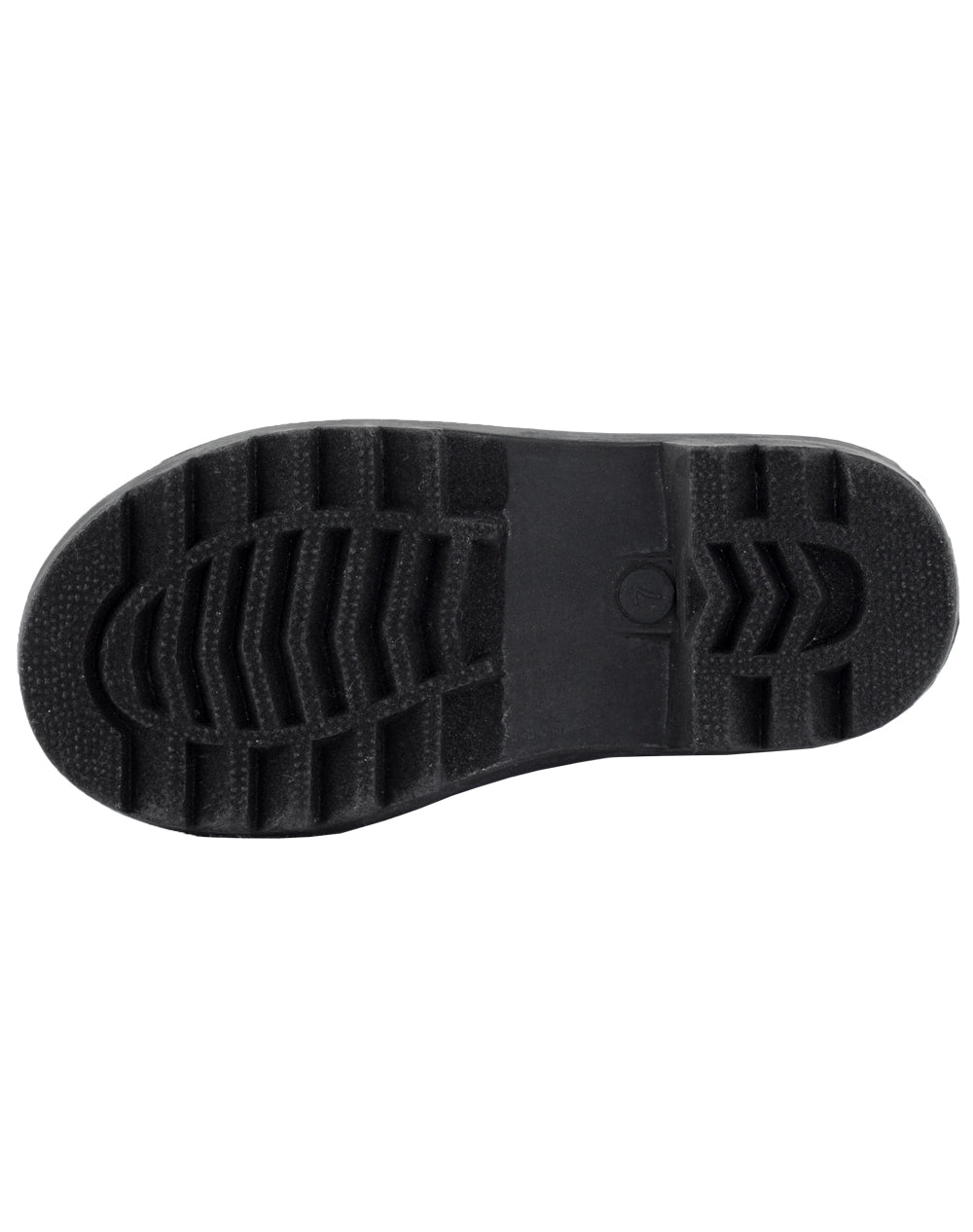 KID’S BUCKLE RUBBER RAIN BOOTS DARK GRAY & BLACK