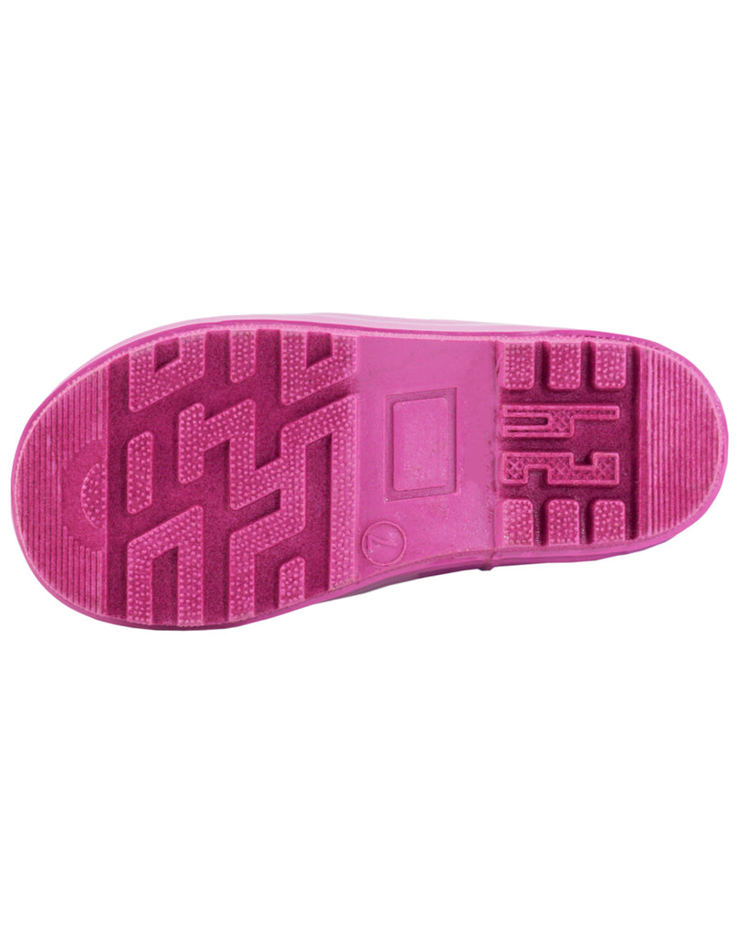 CHILDREN’S RUBBER RAIN BOOTS BLACK & PINK