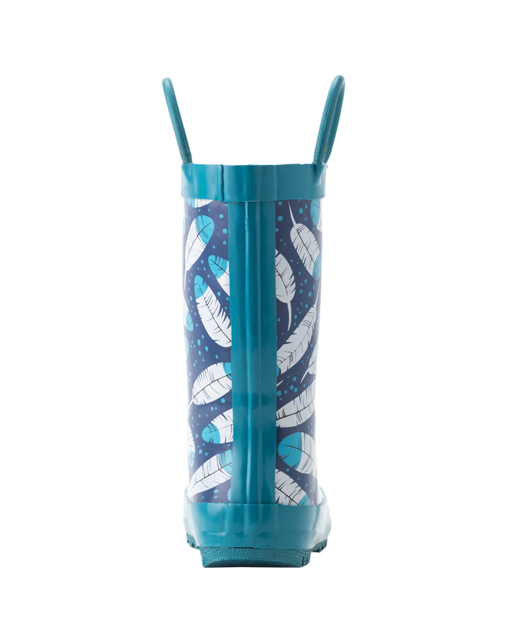 CHILDREN’S RUBBER RAIN BOOTS, FEATHERS