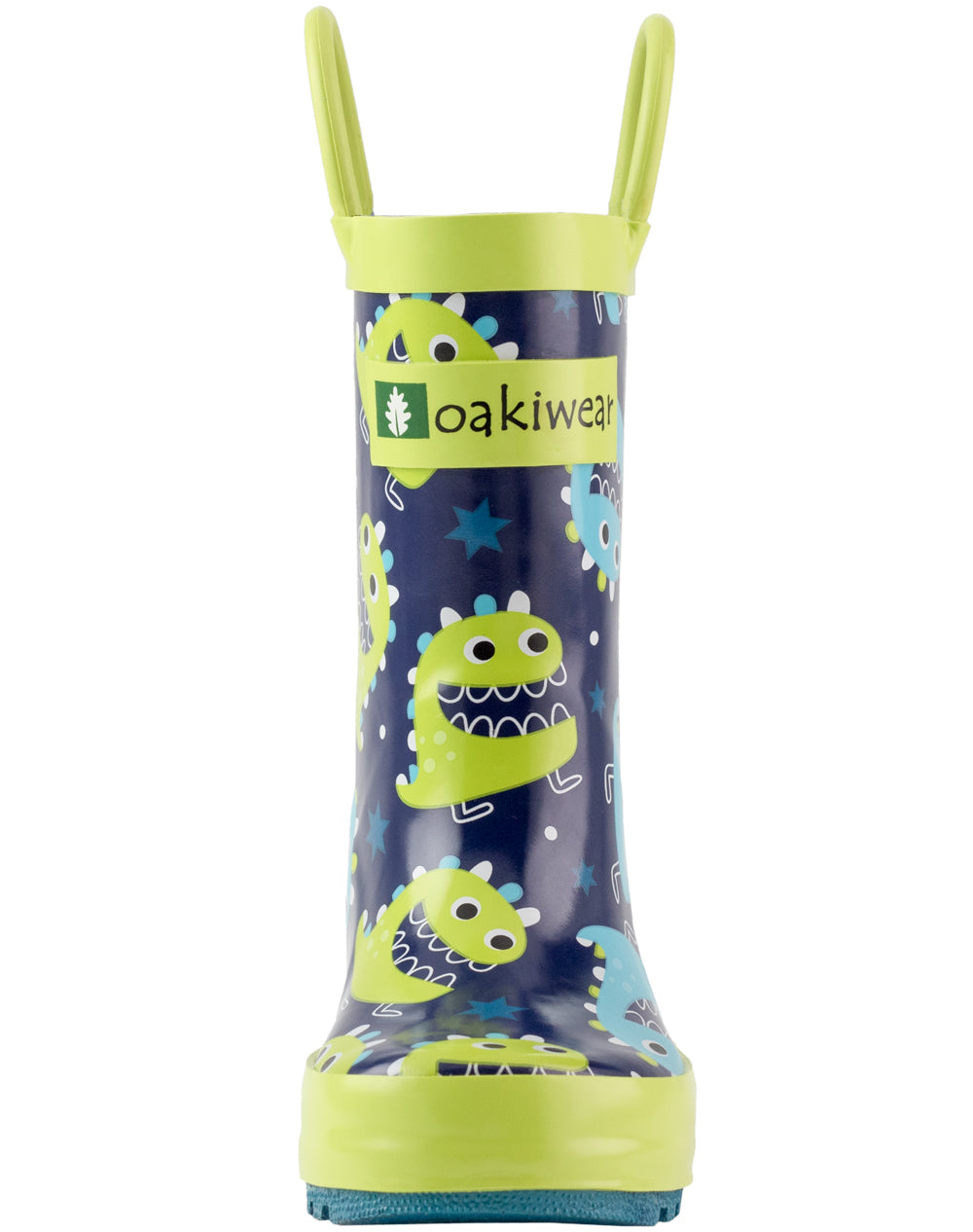 CHILDREN’S RUBBER RAIN BOOTS GREEN & BLUE MONSTERS