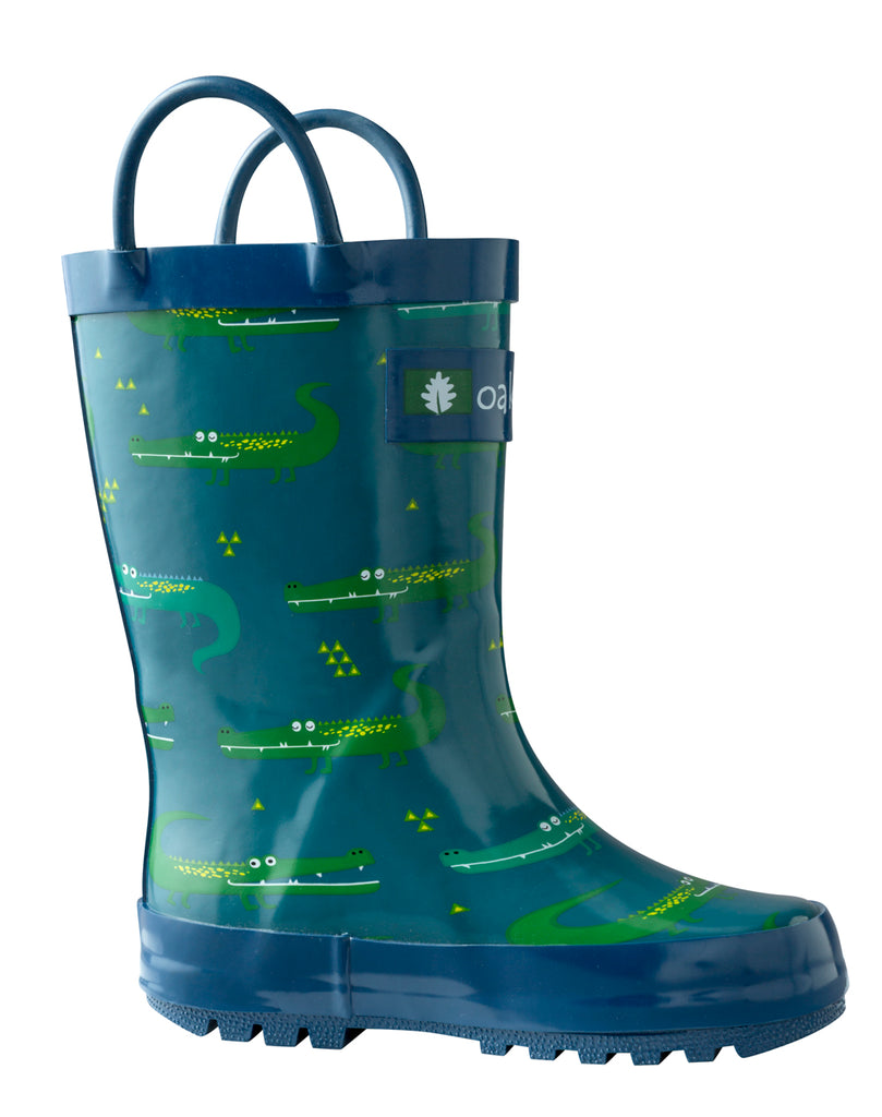 CHILDREN’S RUBBER RAIN BOOTS, CROCODILES