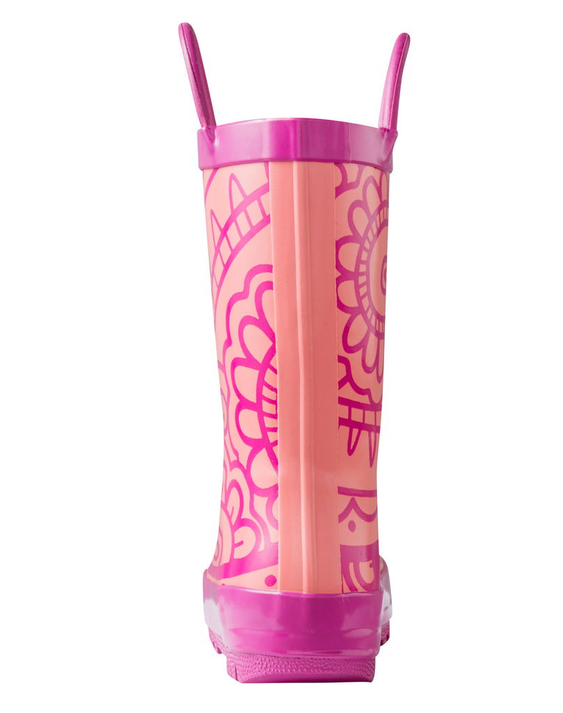 CHILDREN’S RUBBER RAIN BOOTS, HENNA PINK
