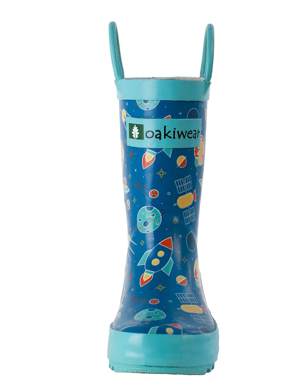 CHILDREN’S RUBBER RAIN BOOTS, OUTER SPACE