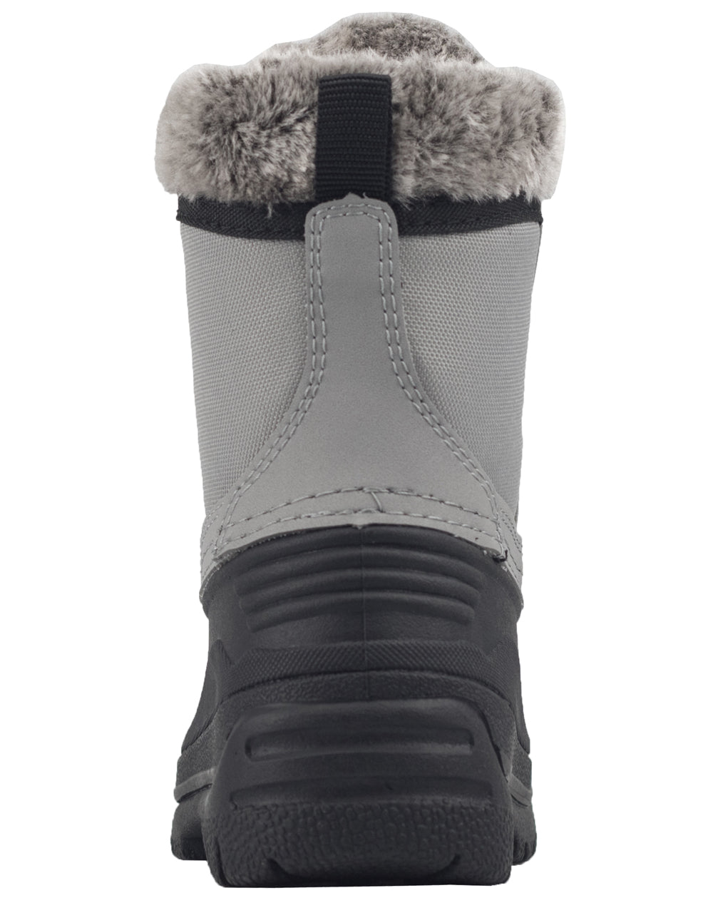 CHILDREN’S WINTER SNOW BOOTS, NEUTRAL GRAY