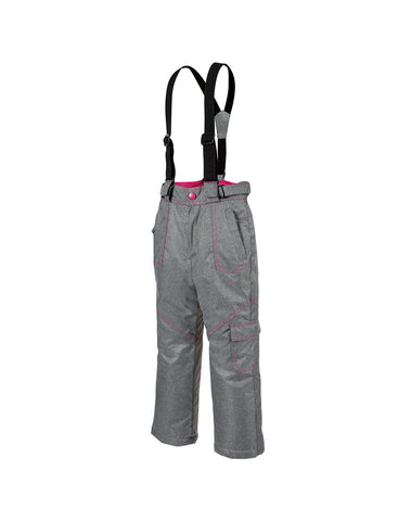 CHILDREN’S SNOW PANTSBIBS, LIGHT GRAYPINK