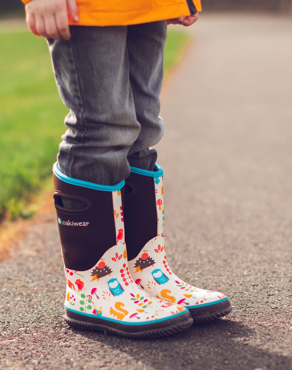 CHILDREN’S NEOPRENE RAINSNOW BOOTS, FOREST ANIMALS