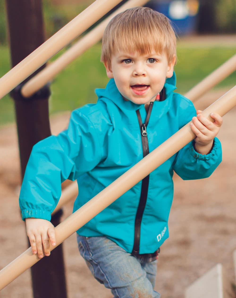 KID’S CORE RAIN JACKET GLACIER BLUE