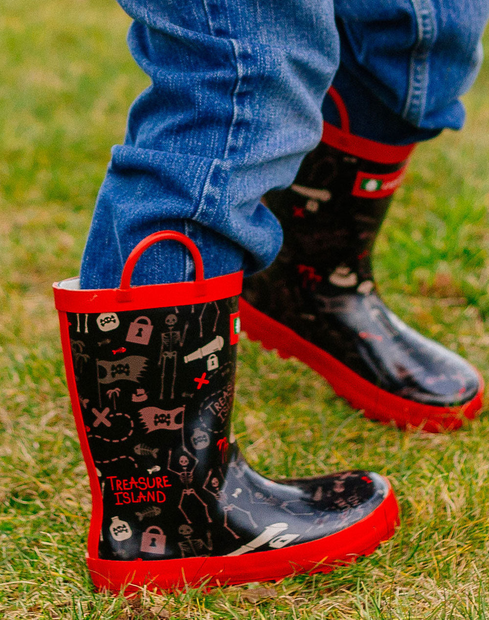 Pirate top rain boots