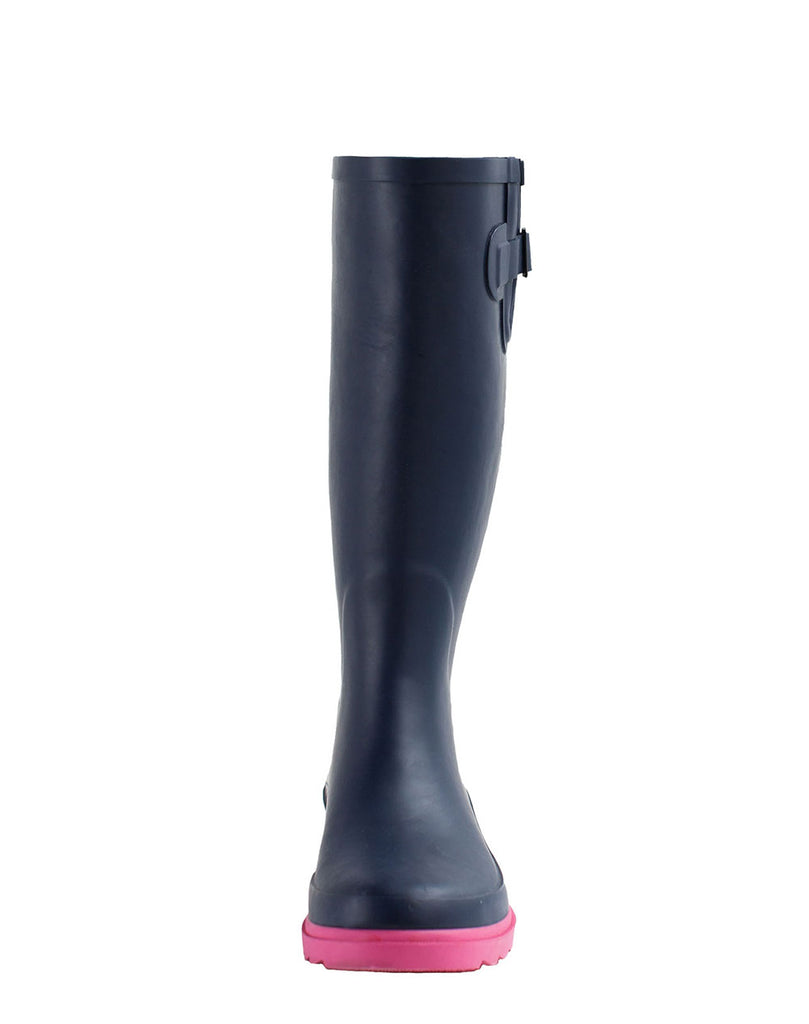 WOMEN’S RAIN BOOTS – OXBOW NAVYPINK