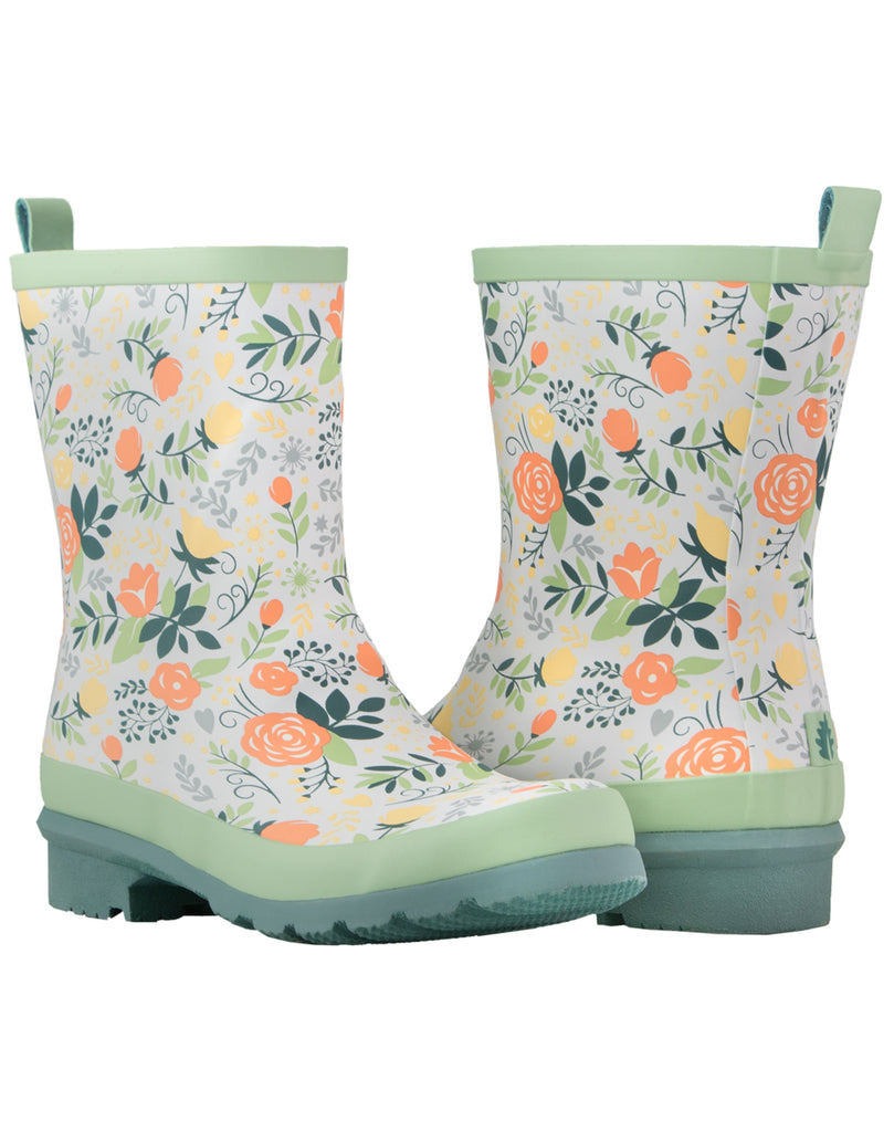 WOMEN’S RAIN BOOTS – NOXON – CORAL ROSES