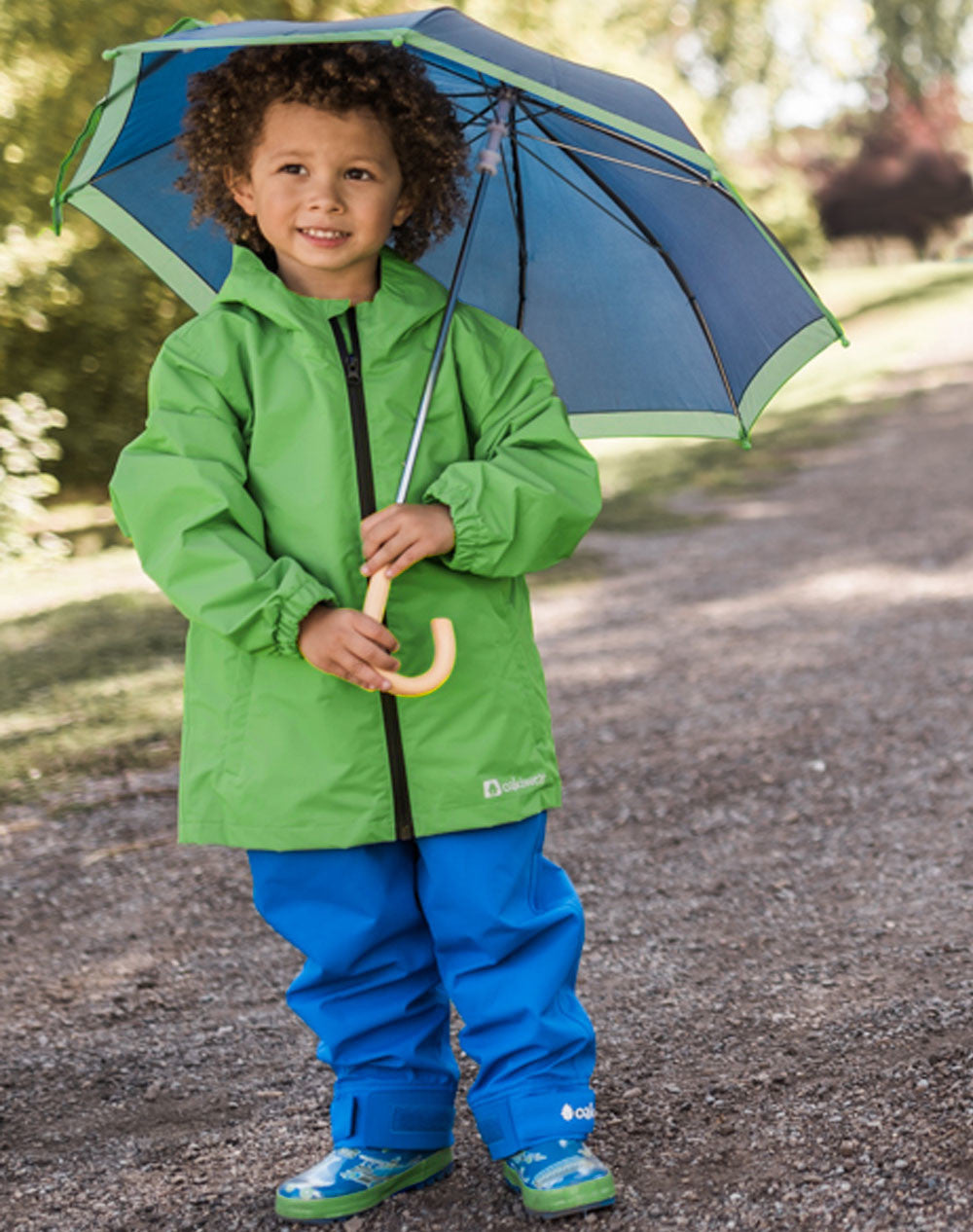 OAKIWEAR KIDS’ TRAIL II RAIN PANTS, COLBALT BLUE